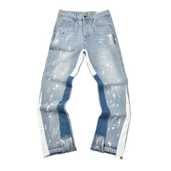Gallery Dept Paint‑Splatter Multi‑Panel Flare Jeans