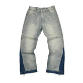 Gallery Dept Two‑Tone Patchwork Flare Jeans