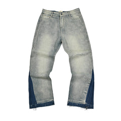 Gallery Dept Two‑Tone Patchwork Flare Jeans