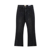 Gallery Dept Paint‑Splatter Seam‑Detail Flare Jeans