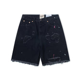 Gallery Dept Ripped Paint‑Splatter Denim Jorts