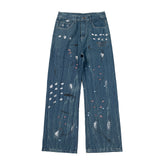 Gallery Dept Paint‑Splatter Wide Leg Jeans