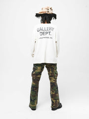 Gallery Dept Camo Leopard Flare Cargo Pants