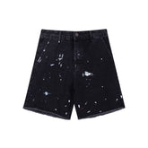 Gallery Dept Paint‑Splatter Denim Jorts