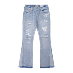 Gallery Dept Heavy‑Distressed Flare Jeans