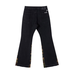 Gallery Dept Camo‑Splice Flare Jeans
