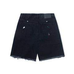Gallery Dept Ripped Paint‑Splatter Denim Jorts