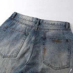 Gallery Dept Logo Paint‑Splatter Wide‑Leg Jeans