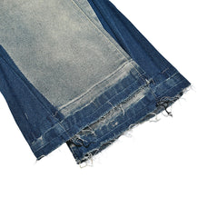 Gallery Dept Two‑Tone Patchwork Flare Jeans