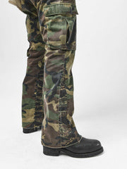 Gallery Dept Camo Leopard Flare Cargo Pants