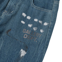 Gallery Dept Paint‑Splatter Wide Leg Jeans