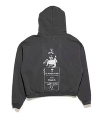 ERD Gothic Photo‑Print Cropped Full‑Zip Hoodie
