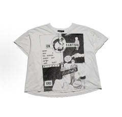 ERD Newspaper‑Style Art Cropped T‑Shirt
