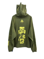 ERD Two Wars Cropped Zip Hoodie