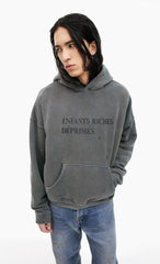 ERD Heavy Distressed Vintage Streetwear Hoodie