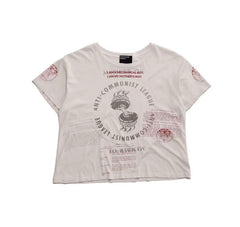 ERD League Symbol Text Cropped Vintage Tee