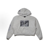 ERD Heather Grey Vintage Graphic Full Zip Hoodie