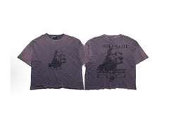 ERD Pitbull Dual‑Sided Cropped Distressed Tee