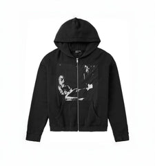 ERD Avant‑Garde Streetwear Cropped Zip Hoodie