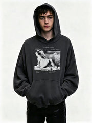 ERD Grunge Nostalgic Photo Collage Streetwear Hoodie