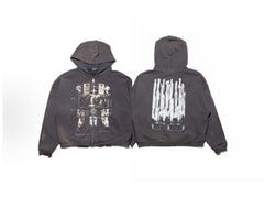ERD Grunge Narrative Archive Streetwear Zip‑Up Hoodie