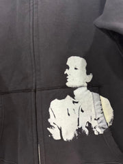 ERD Grunge French Quote Archive Streetwear Zip‑Up Hoodie