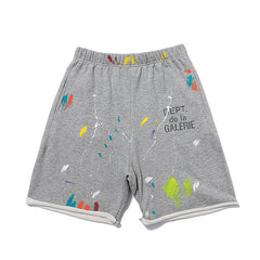 Gallery Dept Multi‑Color Paint Graphic Shorts