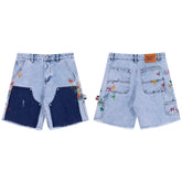 Gallery Dept Paint‑Splatter Carpenter Denim Shorts