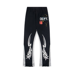 Gallery Dept Graphic Print Flare Sweat Pants