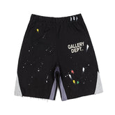 Gallery Dept Paint‑Splatter Spliced Sweat Shorts