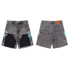 Gallery Dept Paint‑Splatter Carpenter Denim Shorts