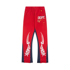 Gallery Dept Graphic Print Flare Sweat Pants