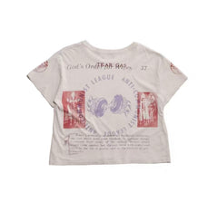 ERD League Symbol Text Cropped Vintage Tee