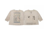 ERD Dual‑Print 3/4 Sleeve Cropped Tee