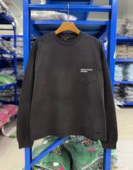 ERD Pocket Logo Distressed Long Sleeve Tee