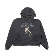 ERD Faded Black Photo Graphic Hoodie