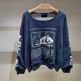 ERD Vintage Print Streetwear Crewneck