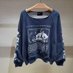 ERD Vintage Print Streetwear Crewneck