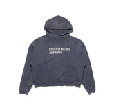 ERD Raw‑Edge French Text Hoodie