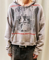 ERD Grunge Distressed French Quote Streetwear Hoodie