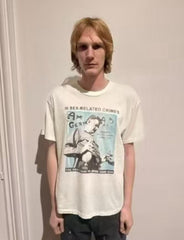 ERD Retro Document Print Oversized T‑Shirt