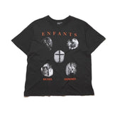 ERD Orange Accent Cross Graphic Cropped T‑Shirt