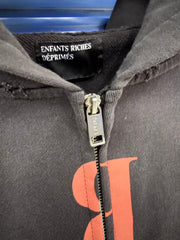 ERD Grunge French Quote Archive Streetwear Zip‑Up Hoodie