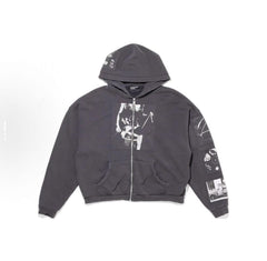 ERD Deconstructed Collage Zip Hoodie