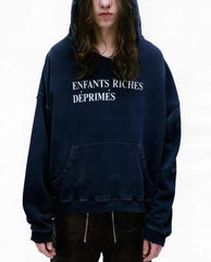ERD Grunge Vintage Washed Streetwear Hoodie
