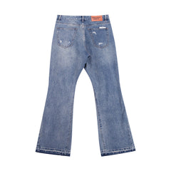 Gallery Dept Layered Frayed‑Rip Flare Jeans