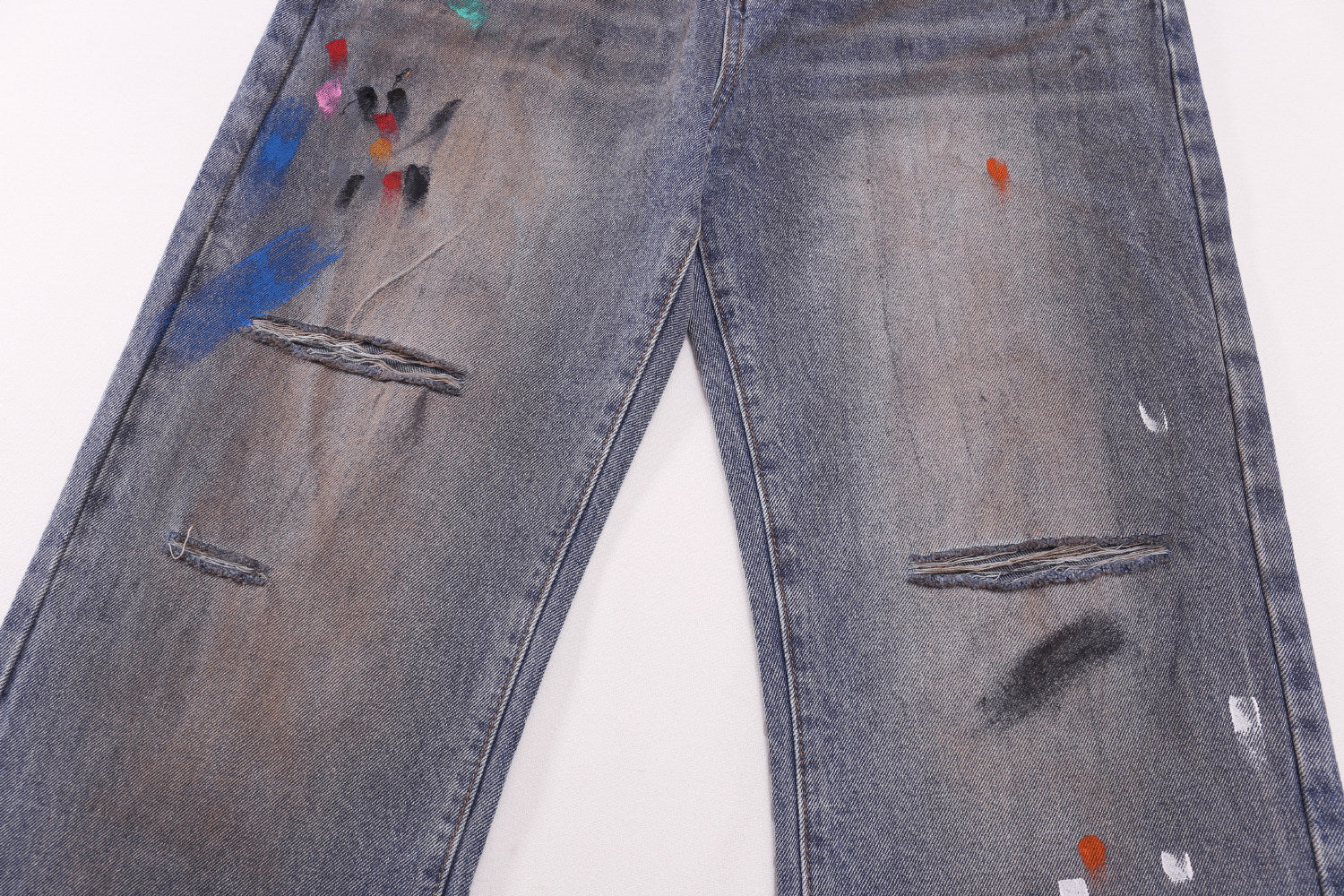 Gallery Dept Hand‑Paint Straight‑Leg Jeans
