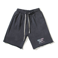 Gallery Dept Gradient Logo Frayed Sweat Shorts