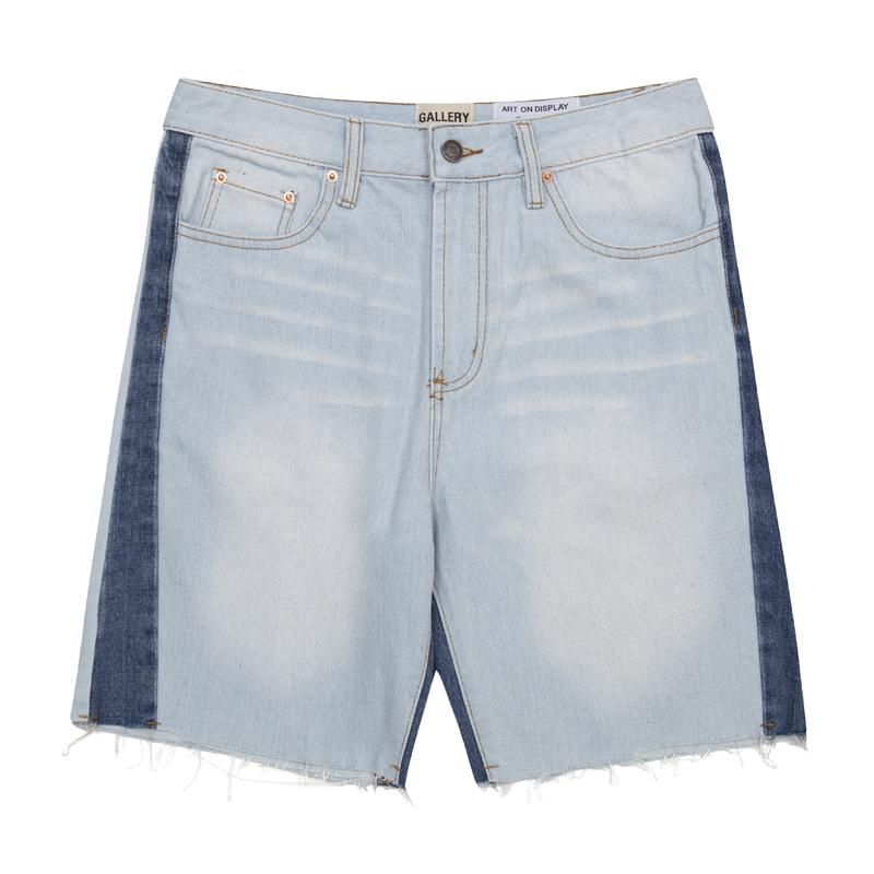 Gallery Dept Contrast Stripe Raw‑Hem Jorts