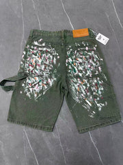 Gallery Dept Paint‑Brush Denim Shorts